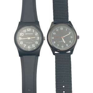 Mens Watches (2) New Batteries Working Adjustable Bands Fits Wrist Up To 7.5 WR